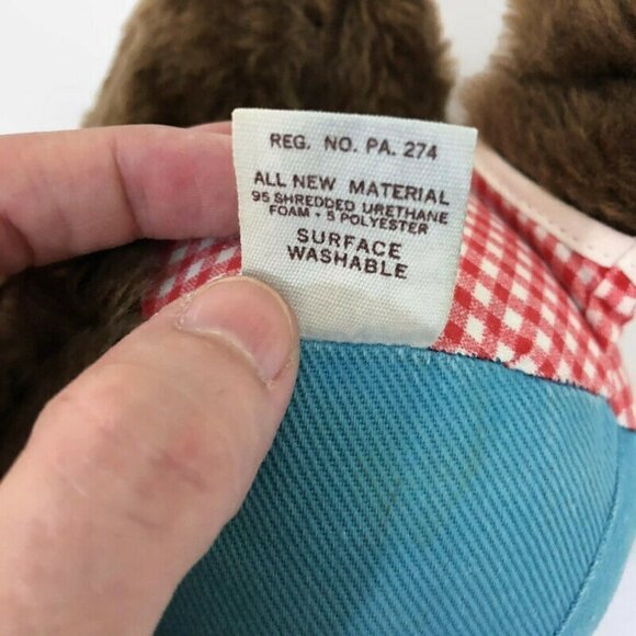 Vintage Fisher Price Stuffed Teddy Bear Cuddly Cub #719 Roly Poly with Chime - Picture 9 of 9